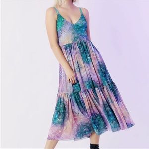 Blackmilk Galaxy Jupiter Sheer Midaxi Dress